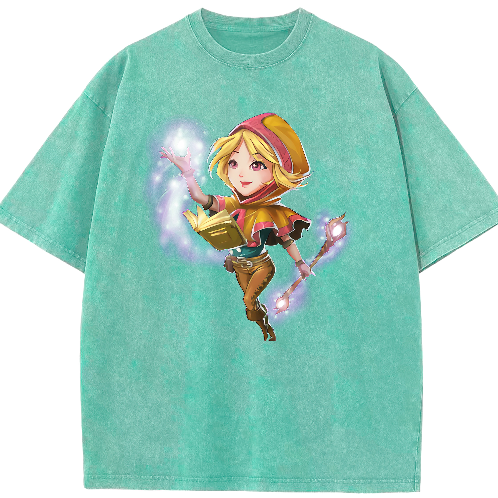 リーグ・オブ・レジェンド League of Legends LOL 綿100% ヴィンテージ風 半袖Tシャツ（フロントプリント）